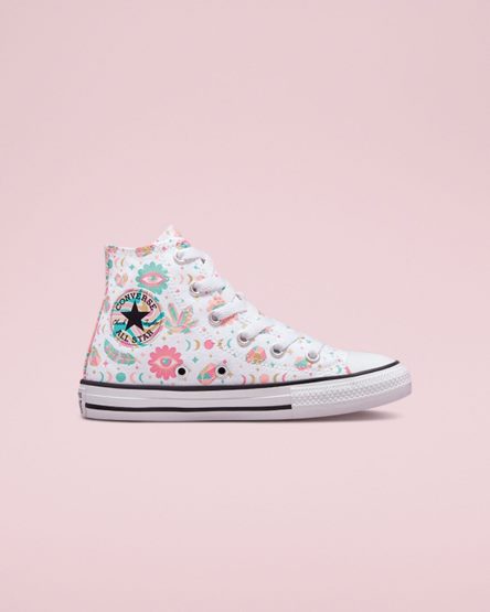 Girls' Converse Chuck Taylor All Star Mystic Gems High Top Shoes White / Pink / Coral | AU 495ECG